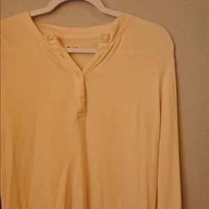 Madewell gauze, cream, bell sleeve long sleeve top. Size medium.